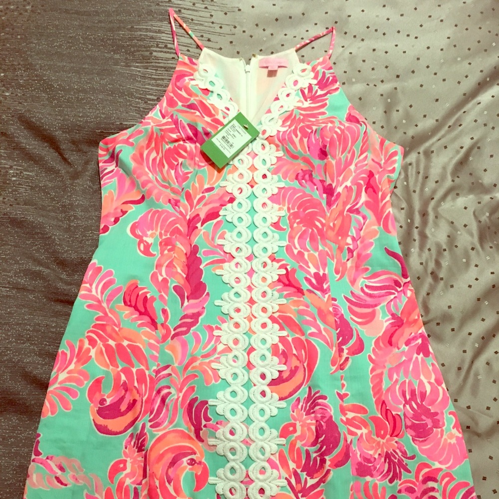 Lily Pulitzer poolside blue sheath dress